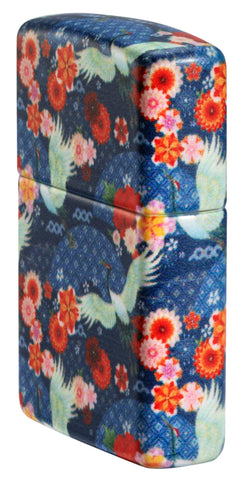 Vue de la tranche du briquet tempête Kimono Design représentant la tenue traditionnelle japonaise