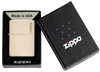 Briquet tempête Zippo Flat Sand avec logo dans sa boîte cadeau