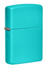 Briquet Zippo vue de trois quarts du briquet tempête Zippo Flat Turquoise