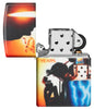 Briquet Zippo 25 ans aérographe de collection Claudio Mazzi 540 degrés design ouvert sans flamme
