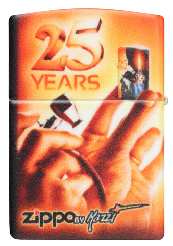 Briquet Zippo 25 ans Collectible Airbrush Claudio Mazzi 540 Degree Design avec Logo