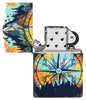 Briquet Zippo 540 degrés Design avec panneau indicateur dans le ciel nocturne coloré de la nature ouvert sans flamme