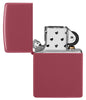 Briquet Zippo doux rouge cheminée Brick modèle de base ouvert sans flamme