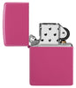 Briquet Zippo doux Pink Frequency modèle de base ouvert sans flamme