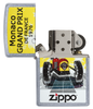 Vue de face du briquet tempête Zippo Grand Prix éteint, sans flamme