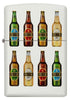 Vue de face briquet Zippo avec 8 bouteilles de bière