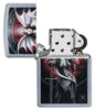Briquet Zippo guerrière dragon, ouvert