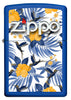 Vue de face du briquet tempête Zippo Tropical Birds Design