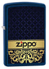 Vue de trois quarts du briquet tempête Zippo Royal Design