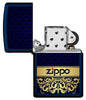 Vue de face du briquet tempête Zippo Royal Design éteint, sans flamme