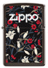 Vue de face du briquet tempête Zippo Floral Design