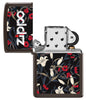 Vue de face du briquet tempête Zippo Floral Design éteint, sans flamme