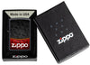 Briquet tempête Zippo Red Black Design dans sa boîte cadeau