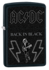 Vue de trois quarts du briquet tempête Zippo AC/DC®