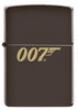 Vue de face du briquet tempête Zippo James Bond 007™