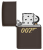 Vue de face du briquet tempête Zippo James Bond 007™ éteint, sans flamme