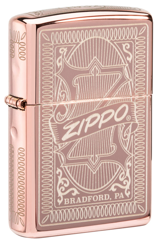 Briquet Zippo Tempête Leaf – Rechargeable, Coupe-Vent, Garantie à Vie, Fabriqué Aux USA