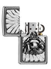 Briquet Zippo emblème Bouddha assis, ouvert