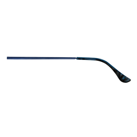 Branches de lunettes Zippo Vue de face avec cadre fin en bleu et embout en bleu marbré